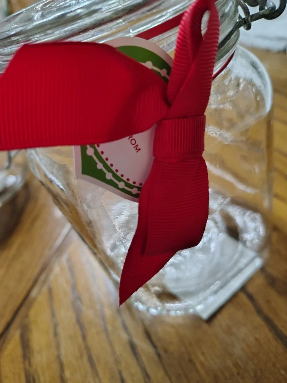Vintage Anchor Hocking Mason Jar Lid with Clamp Snowman